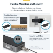 Afbeeldingen van StarTech.com Triple-Monitor USB-C Docking Station, 140W Charging Dock voor MacBook Pro en Windows, 4K 60Hz HDMI of DisplayPort, TAA