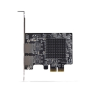 Image de StarTech.com Carte Réseau PCIe Gigabit 5G à 2 Ports, Carte LAN PCI Express 5G/2,5G/1G/100M/10M, Realtek RTL8126, Windows et Linux, Conforme TAA