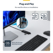 Picture of StarTech.com 4-Port USB-A Hub, 5Gbps, Bus Powered, USB-A to 4x USB-A Mini Hub, Extra Long 2ft/61cm Host Cable, PCR Plastic, Portable Desktop / Laptop USB Hub