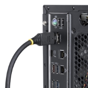 Image de StarTech.com Câble HDMI Haute Vitesse de 50 cm avec Connecteurs à Verrouillage, 4K 60 Hz/1440p 144 Hz, HDR10/HDCP 2.2/ARC, 18 Gbps, Câble UHD HDMI pour Téléviseur/Moniteur/Écran, Gaine TPE