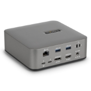 Picture of StarTech.com Thunderbolt 5 Docking Station, DP / HDMI, Triple Monitor Dock up to 4K 144Hz or Dual 8K 60Hz, 5x USB Ports, 140W Laptop Charging