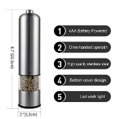 Picture of Herzberg Stainless Pepper Mill