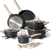 Picture of Just Perfecto JL-27: 15 Pieces Cookware Set - Black