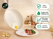 Picture of Just Perfecto JL-28: 15 Pieces Granite Cookware Set - Biege