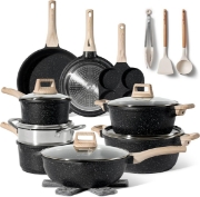 Picture of Just Perfecto JL-722: 21-Piece Granite Cookware Set - Black