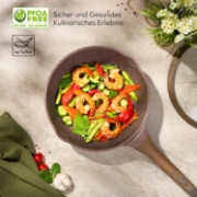 Image de Just Perfecto JL-26: Ensemble de 14 ustensiles de cuisine en granit - Marron