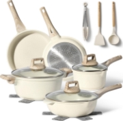 Picture of Just Perfecto JL-31: 13 Pieces Granite Cookware Set - Biege