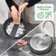 Image de Just Perfecto JL-778: Ensemble de 14 ustensiles de cuisine en granit - Noir