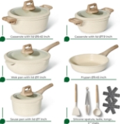 Picture of Just Perfecto JL-888: 14 Pieces Granite Cookware Set - Biege