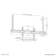 Image de Neomounts AV45-500BL Kit de support d'ordinateur portable 43-110" - max 2,5 kg - VESA 200x200-800x600 - universel - noir