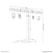 Image de Neomounts AV80-500BL Support au sol pour vidéobar - VESA - max 10 kg - universel