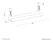 Afbeeldingen van Neomounts ADS07-121BL Kabelgoot - klembevestiging - universeel