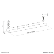 Image de Neomounts ADS07-120BL Goulotte passe-câbles - fixation à pince - universel