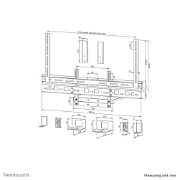 Image de Neomounts AV60-500BL Kit support pour vidéobar et laptop 43-110" - VESA - max 8 kg - universel