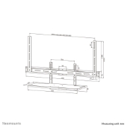 Image de Neomounts AV40-500BL Kit de support de clavier 43-110" - VESA - max 2,5 kg - universel