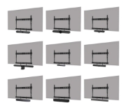 Image de Neomounts AV30-500BL Kit vidéobar 43-110" - VESA - max 10 kg - universel