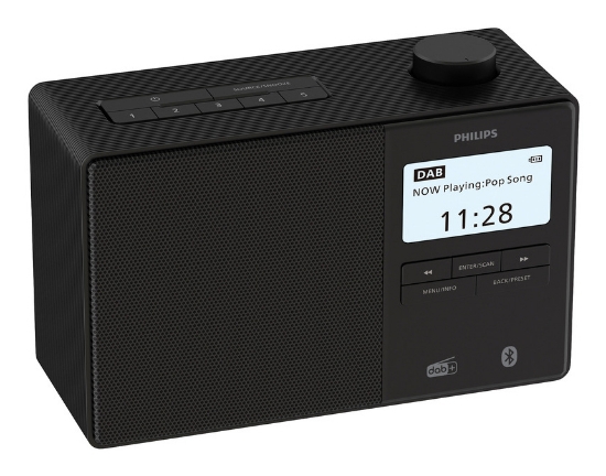 Image de Philips TAR5600/00 Radio portable Horloge Numérique Noir