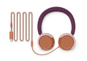 Afbeeldingen van Philips 2000 series TAK2000MP/00 hoofdtelefoon/headset Hoofdtelefoons Bedraad Hoofdband Oproepen/muziek USB Type-C Oranje, Paars, Roze