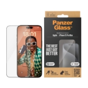 Afbeeldingen van PanzerGlass ® Screen Protector iPhone 15 Pro Max | Ultra-Wide Fit w. EasyAligner Doorzichtige schermbeschermer Apple 1 stuk(s)