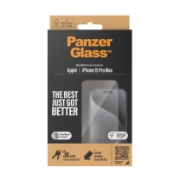 Afbeeldingen van PanzerGlass ® Screen Protector iPhone 15 Pro Max | Ultra-Wide Fit w. EasyAligner Doorzichtige schermbeschermer Apple 1 stuk(s)