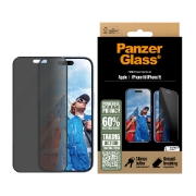 Picture of PanzerGlass ® Privacy Screen Protector iPhone 16 | 15 | Ultra-Wide Fit w. EasyAligner Clear screen protector Apple 1 pc(s)