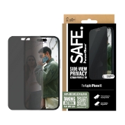 Afbeeldingen van PanzerGlass SAFE. by ® Privacy Screen Protector iPhone 16 | 15 | Ultra-Wide Fit Doorzichtige schermbeschermer Apple 1 stuk(s)