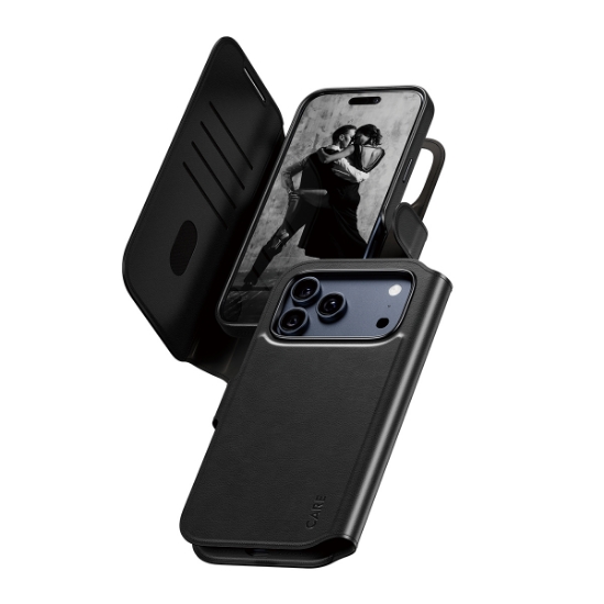 Image de PanzerGlass CARE by ® Feature Case Tango Two-in-One Wallet w. MagSafe iPhone 17 Pro Max coque de protection pour téléphones portables Housse Noir