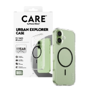 Afbeeldingen van PanzerGlass CARE by ® Flagship Case Transparent Urban Explorer w. Black MagSafe iPhone 17 mobiele telefoon behuizingen Hoes Zwart