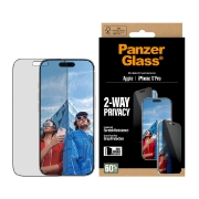 Afbeeldingen van PanzerGlass ® 2-Way Privacy Screen Protector iPhone 17 Pro | Ultra-Wide Fit w. EasyAligner Doorzichtige schermbeschermer Apple 1 stuk(s)