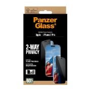 Afbeeldingen van PanzerGlass ® 2-Way Privacy Screen Protector iPhone 17 Pro | Ultra-Wide Fit w. EasyAligner Doorzichtige schermbeschermer Apple 1 stuk(s)
