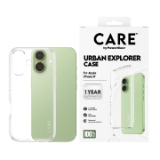 Afbeeldingen van PanzerGlass CARE by ® Flagship Case Transparent Urban Explorer w. Clear Frame iPhone 17 mobiele telefoon behuizingen Hoes Transparant
