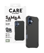Afbeeldingen van PanzerGlass CARE by ® Fashionable Case Samba Black w. MagSafe iPhone 17 mobiele telefoon behuizingen Hoes Zwart