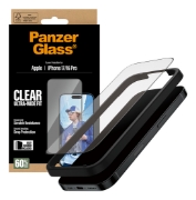 Afbeeldingen van PanzerGlass ® Screen Protector iPhone 17 | iPhone 16 Pro | Ultra-Wide Fit w. EasyAligner Doorzichtige schermbeschermer Apple 1 stuk(s)