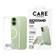 Afbeeldingen van PanzerGlass CARE by ® Feature Case Transparent w. Kickstand & MagSafe iPhone 17 mobiele telefoon behuizingen Hoes Transparant