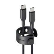 Picture of PanzerGlass empower by ® Racing 60W USB-C to USB-C Cable | USB 2.0 | 2M | Space Black