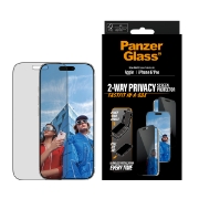 Picture of PanzerGlass ® Privacy Screen Protector iPhone 17 Pro | Ultra-Wide Fit w. FASTFIT IN-A-BOX Clear screen protector Apple 1 pc(s)