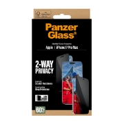 Image de PanzerGlass ® 2-Way Privacy Screen Protector iPhone 17 Pro Max | Ultra-Wide Fit w. EasyAligner Protection d'écran transparent Apple 1 pièce(s)