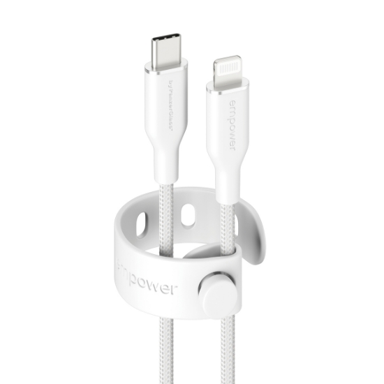 Picture of PanzerGlass empower by ® Racing 60W USB-C to Lightning Cable | USB 2.0 | 1.2M | Silver White