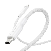 Afbeeldingen van PanzerGlass empower by ® Racing 60W USB-C to USB-C Cable | USB 2.0 | 2M | Silver White USB-kabel Wit