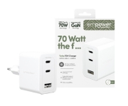 Afbeeldingen van PanzerGlass EM31479 oplader voor mobiele apparatuur Smartphone Wit AC Snel opladen Binnen