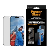 Picture of PanzerGlass ® Privacy Screen Protector iPhone 17 | iPhone 16 Pro | Ultra-Wide Fit w. FASTFIT IN-A-BOX Clear screen protector Apple 1 pc(s)
