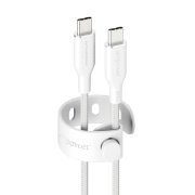 Picture of PanzerGlass empower by ® Racing 240W USB-C to USB-C Cable | USB 2.0 | 2M | Silver White