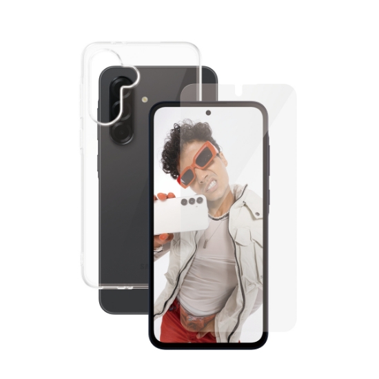 Afbeeldingen van PanzerGlass SAFE. by ® 2-in-1 Bundle Samsung Galaxy A36 5G | BULK Doorzichtige schermbeschermer 50 stuk(s)
