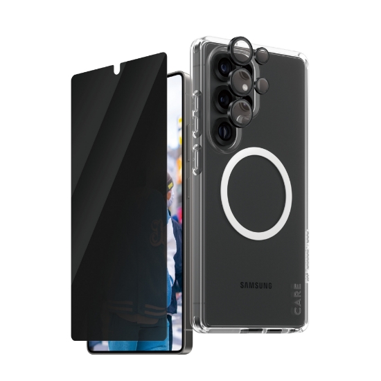 Picture of PanzerGlass ® | CARE by ® Flagship 3-in-1 Privacy Bundle Samsung Galaxy S25 Ultra Clear screen protector 1 pc(s)