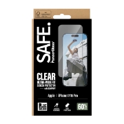 Afbeeldingen van PanzerGlass SAFE. by ® Screen Protector w. Black Frame iPhone 17 | 16 Pro | Ultra-Wide Fit w. EasyAligner Doorzichtige schermbeschermer Apple 1 stuk(s)