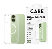 Afbeeldingen van PanzerGlass CARE by ® Flagship Case Transparent Urban Explorer w. White MagSafe iPhone 17 mobiele telefoon behuizingen Hoes Transparant