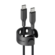 Image de PanzerGlass empower by ® Racing 240W USB-C to USB-C Cable | USB 2.0 | 2M | Space Black câble USB Noir