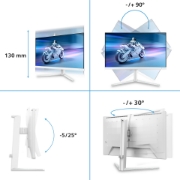 Picture of Philips Evnia 5000 computer monitor 68.6 cm (27") 3840 x 2160 pixels 4K Ultra HD LCD White