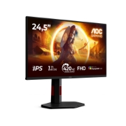 Image de AOC G4 25G4KUR écran plat de PC 62,2 cm (24.5") 1920 x 1080 pixels Full HD LED Noir, Rouge