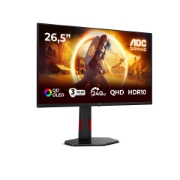 Picture of AOC G4 Q27G4ZDR computer monitor 67.3 cm (26.5") 2560 x 1440 pixels Quad HD QD-OLED Black, Red